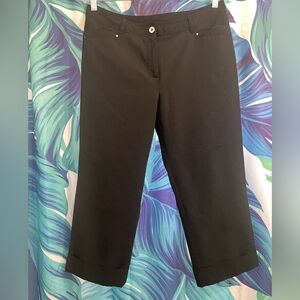 Sharagano Black Cropped Capri Pants